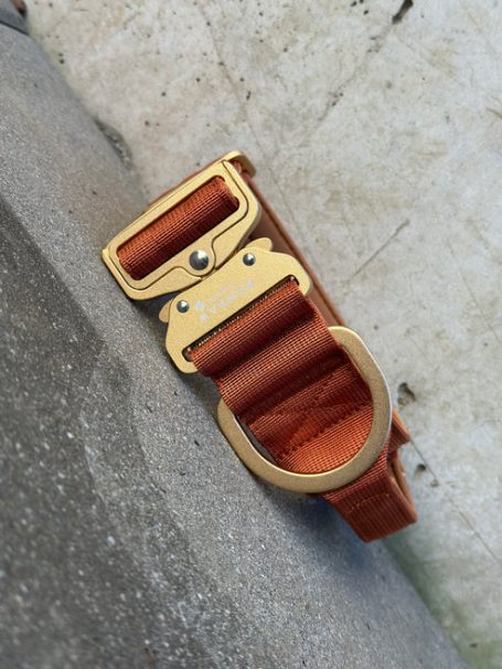 31,00,- Hochwertiges taktisches Hundehalsband 5cm ULTRA LIGHT KUPFER Edition