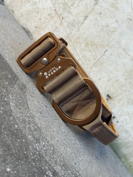 31,- Hochwertiges taktisches Hundehalsband 5cm ULTRA LIGHT BRAUN Edition